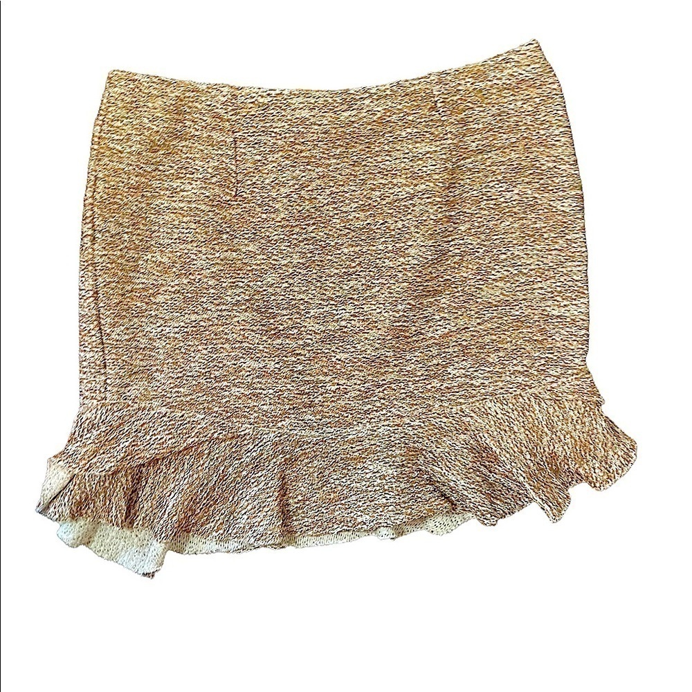 ASOS womens tweed ruffle hem skirt clueless preppy